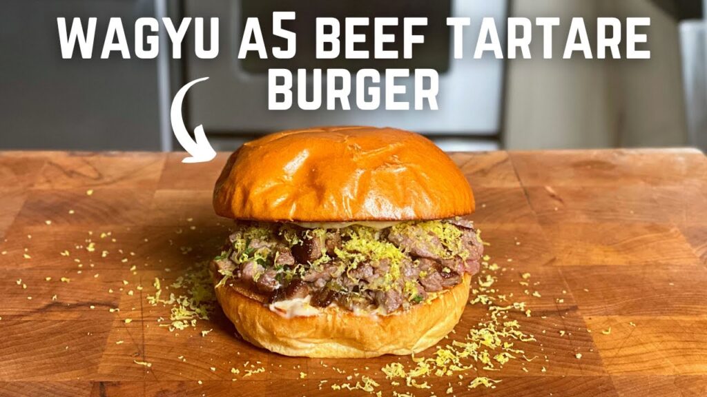 Wagyu A5 Beef Tartare Burger